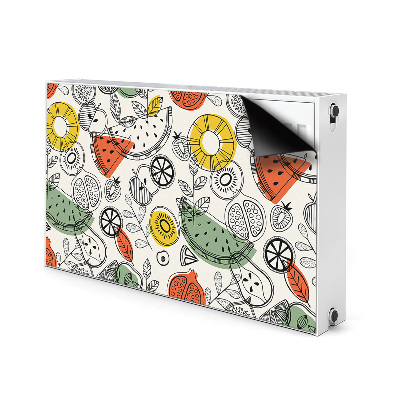 Decorative radiator cover Fruit contours