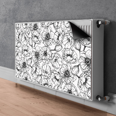 Magnetic radiator cover Floral