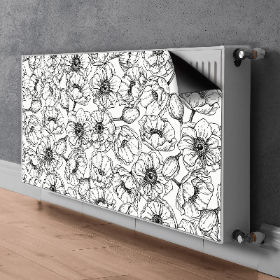 Magnetic radiator cover Floral