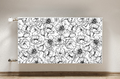 Magnetic radiator cover Floral