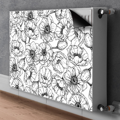 Magnetic radiator cover Floral