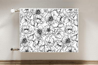 Magnetic radiator cover Floral