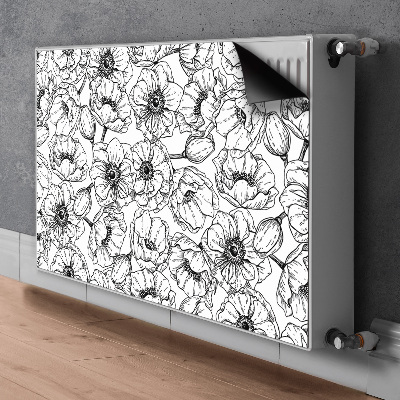 Magnetic radiator cover Floral