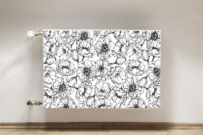 Magnetic radiator cover Floral