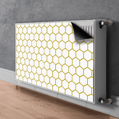 Decorative radiator mat Honeycomb