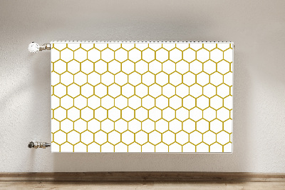 Decorative radiator mat Honeycomb