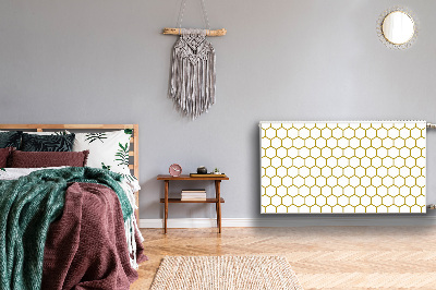 Decorative radiator mat Honeycomb