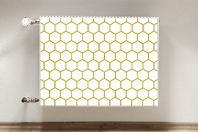 Decorative radiator mat Honeycomb