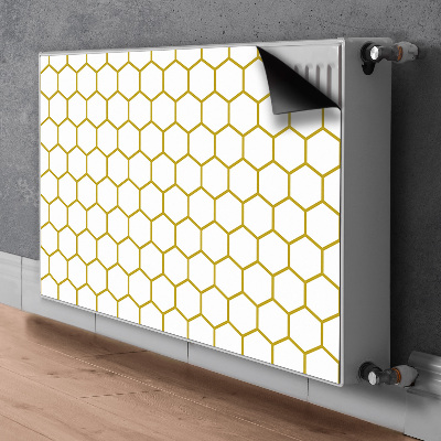 Decorative radiator mat Honeycomb