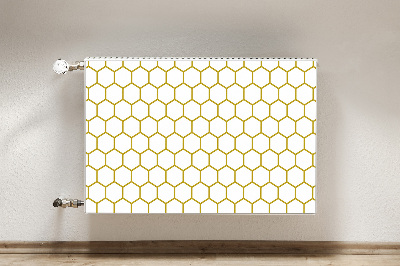 Decorative radiator mat Honeycomb