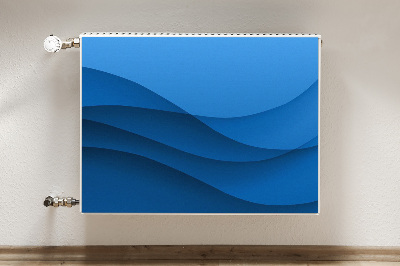 Decorative radiator mat Blue crossing