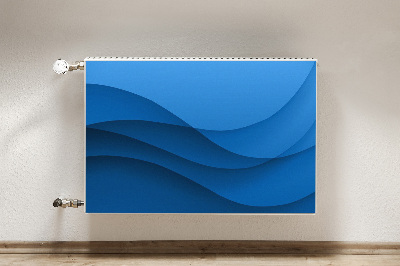 Decorative radiator mat Blue crossing