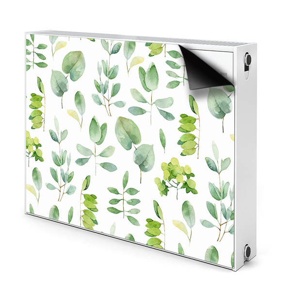 Magnetic radiator cover Green leaves