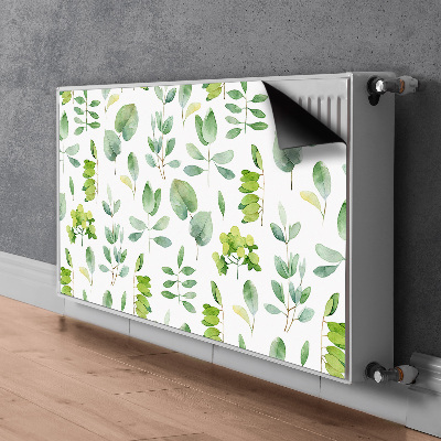 Magnetic radiator cover Green leaves