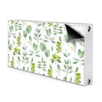 Magnetic radiator cover Green leaves