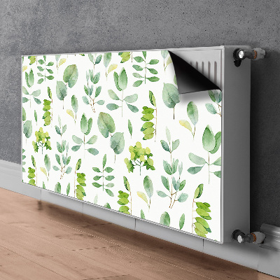 Magnetic radiator cover Green leaves