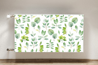 Magnetic radiator cover Green leaves