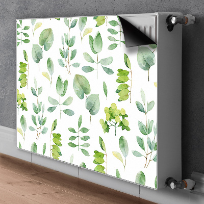 Magnetic radiator cover Green leaves