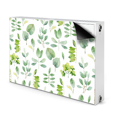 Magnetic radiator cover Green leaves