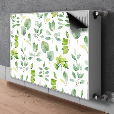 Magnetic radiator cover Green leaves