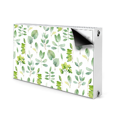 Magnetic radiator cover Green leaves