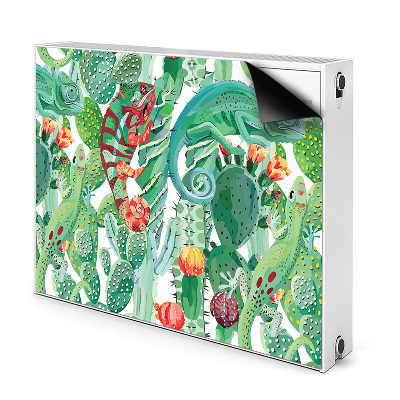 Decorative radiator cover Chameleons