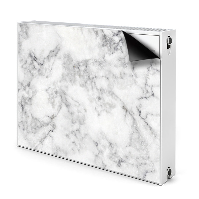 Radiator cover White marble