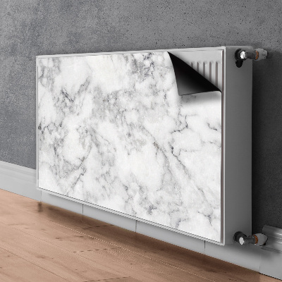 Radiator cover White marble