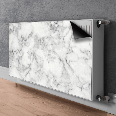 Radiator cover White marble