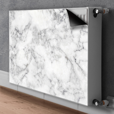 Radiator cover White marble