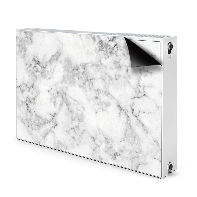 Radiator cover White marble