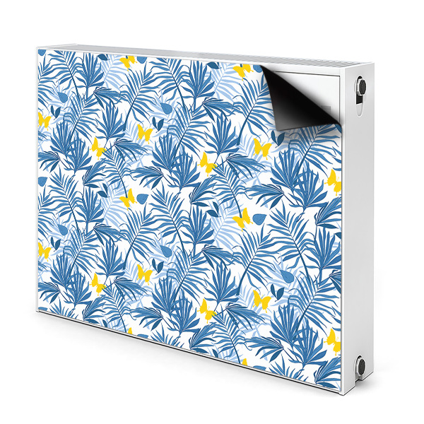 Magnetic radiator cover Butterflies in tropics