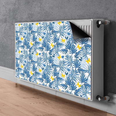 Magnetic radiator cover Butterflies in tropics