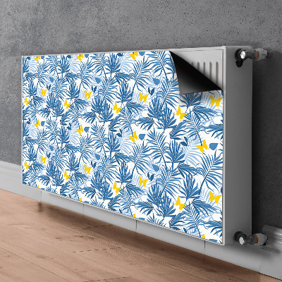 Magnetic radiator cover Butterflies in tropics