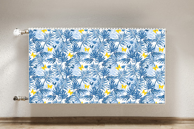 Magnetic radiator cover Butterflies in tropics