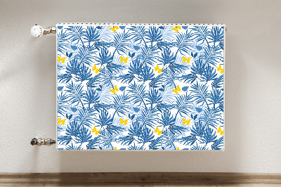 Magnetic radiator cover Butterflies in tropics