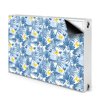 Magnetic radiator cover Butterflies in tropics