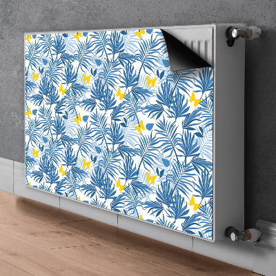 Magnetic radiator cover Butterflies in tropics