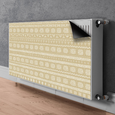 Magnetic radiator mat Yellow shape