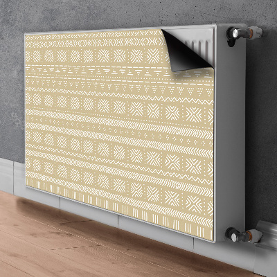 Magnetic radiator mat Yellow shape