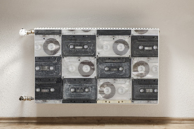 Decorative radiator cover Old cassettes