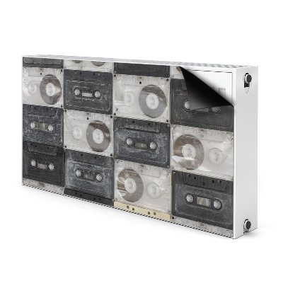 Decorative radiator cover Old cassettes