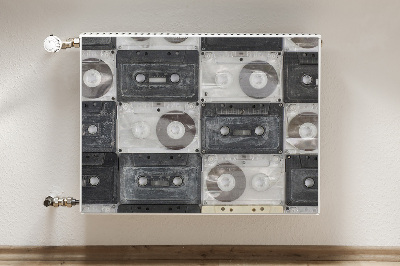 Decorative radiator cover Old cassettes