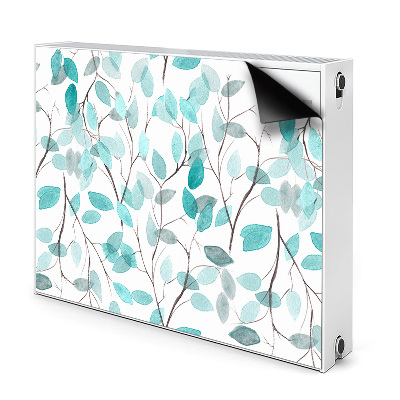 Radiator cover Watercolor leaves