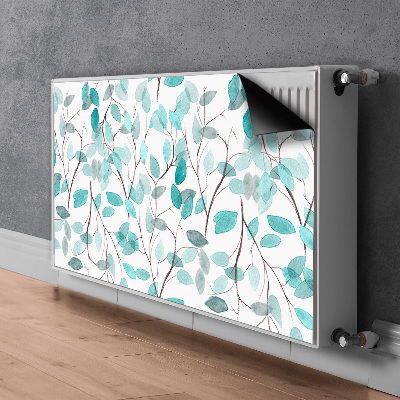 Radiator cover Watercolor leaves