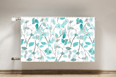 Radiator cover Watercolor leaves