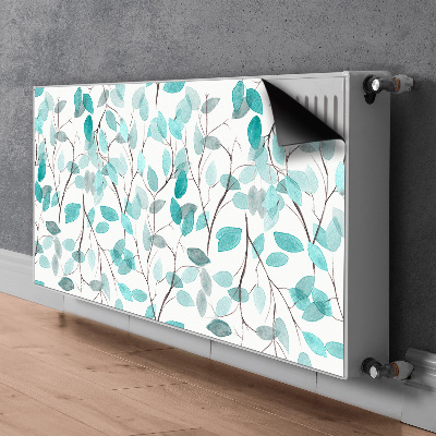 Radiator cover Watercolor leaves