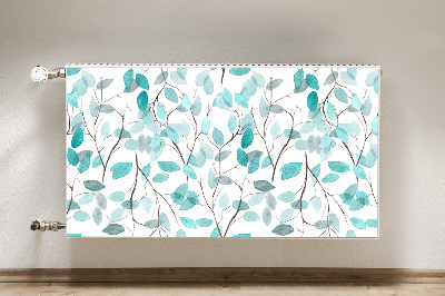 Radiator cover Watercolor leaves