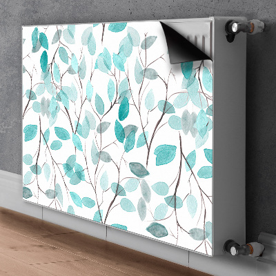 Radiator cover Watercolor leaves