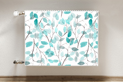 Radiator cover Watercolor leaves